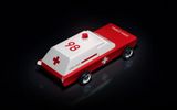Drevené autíčko Candylab Toys Americana Ambulance