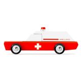 Candylab Drevené autíčko Americana Ambulance Car