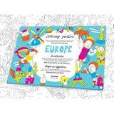 Omaľovánka pre deti - Mapa Európa