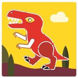 Djeco Kreslenie podľa šablóny: Dinosaury