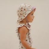 Little Dutch: Obojstranný klobúčik Vintage Kvety veľkosť 2