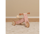 Detské drevené odrážadlo trojkolka Little Dutch Ružové