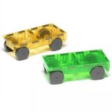 Magnetická stavebnica Magna-Tiles Cars Green-Yellow