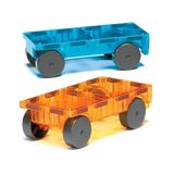 Magna-Tiles: Magnetická stavebnica Cars Blue-Orange