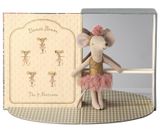Maileg obojstranná škatuľka tanca s myškou tanečnicou