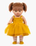 Minikane Tutu šaty pre bábiku Žlté