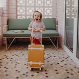 Detský cestovný kufor Olli Ella See-Ya: Apricot