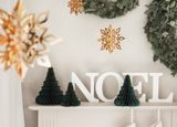 Vianočná ozdoba 3D Papierový strom 15cm