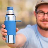 Pura TERMO nerezová fľaša so športovým uzáverom 650ml Modrá