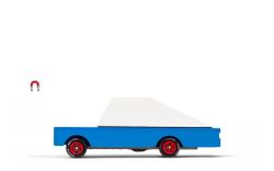 Drevené autíčko Candylab Toys Candycar Blue Racer 8