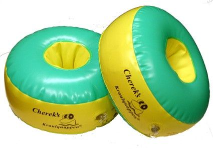 Cherek plavecké rukávniky pre začiatočníkov: Zelené
