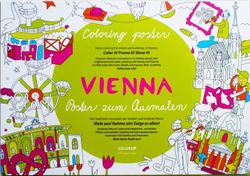 Omaľovánka pre deti - Mapa Viedeň