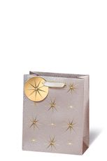 Darčeková taška A4: Hviezdičky zlaté