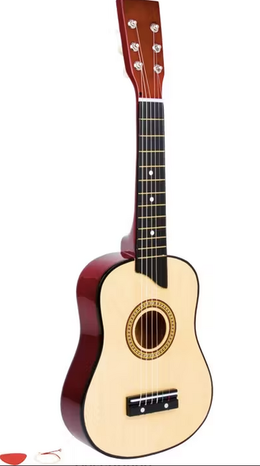 Detská drevená gitara Natur