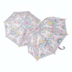 Detský dáždnik meniaci farbu v daždi: Jednorožce a dúha