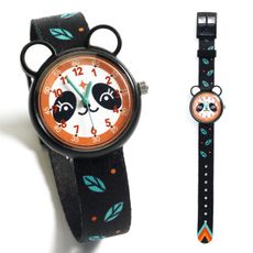 Detské náramkové ručičkové hodinky Djeco: Panda