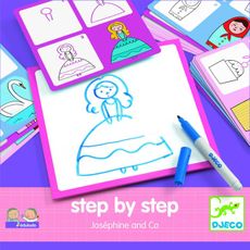 Djeco Kreslenie krok za krokom: Princezničky