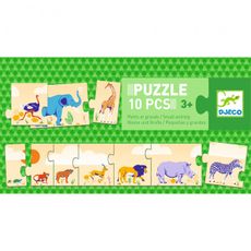 Djeco Postupové Puzzle 10ks: Malý, väčší, najväčší