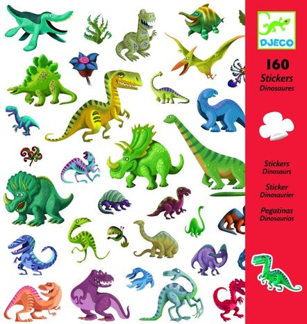 Djeco Samolepky Dinosaury 160ks