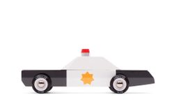 Drevené autíčko Candylab Toys Americana Polícia