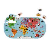 Janod Puzzle do vody: Mapa sveta 28ks
