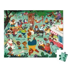 Janod Puzzle v kufríku 54ks: Rodina medveďov 