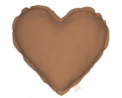 Ľanový vankúš Srdce Pure Nature: Chocolate