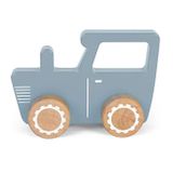 Drevené autíčko Little Dutch Traktor modrý