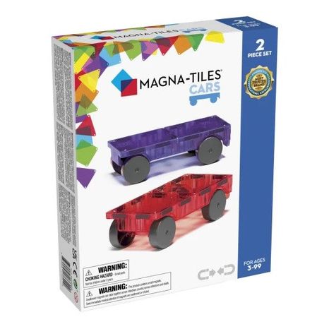 Magnetická stavebnica Magna-Tiles Cars Purple-Red