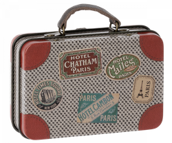 Maileg kovový kufrík: Gray travel