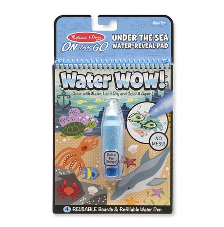 Znovupoužiteľné vodové omaľovanky Water Wow: Under The Sea