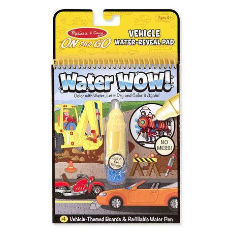 Znovupoužiteľné vodové omaľovanky Water Wow: Vehicles