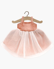 Minikane Tutu šaty pre bábiku Ružové