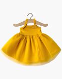 Minikane Tutu šaty pre bábiku Žlté