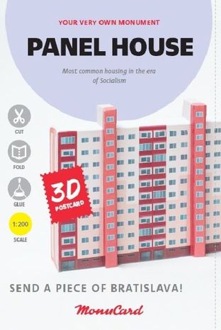 MonuCard - Panelák - 3D pohľadnica
