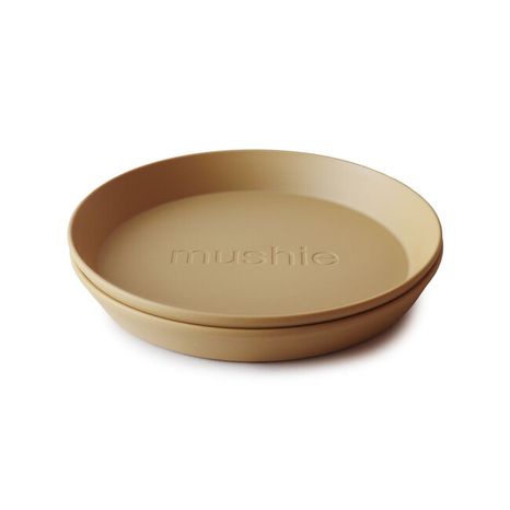 Mushie Okrúhly tanier 2ks: Mustard
