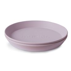Mushie Okrúhly tanier 2ks: Soft Lilac