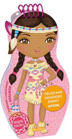 Omaľovanky a nálepky: Obliekame indiánske bábiky