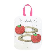 Pukacie sponky do vlasov Rockahula Kids: Jabĺčka