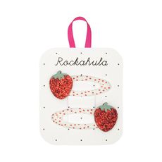 Pukacie sponky do vlasov Rockahula Kids: Strawberry Fair