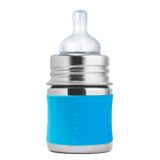 Pura nerezová dojčenská fľaša 150ml Modrá