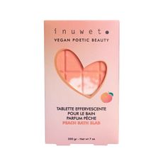 Šumivá tableta do kúpeľa Inuwet: Peach