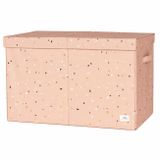 Úložný box s vekom 3 Sprouts Recycled Terrazzo Clay