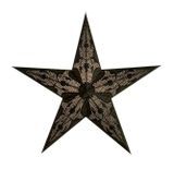 Vianočná hviezda Damask M: čierna