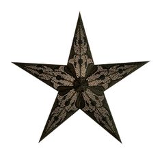 Vianočná hviezda Damask M: čierna