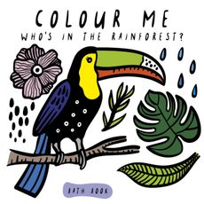 Wee Gallery Kniha do vody: Colour Me Who's in the Rainforest?